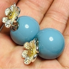 ear PAPILLONNER【WEB限定】ボールキャッチ2WAYピアスフラワーの画像