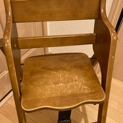 ワンタッチハイチェアー　乳幼児用　折りたたみ式の画像