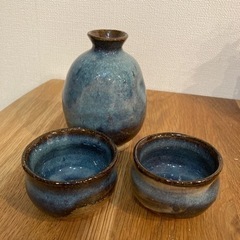 萩焼　徳利＆お猪口の画像