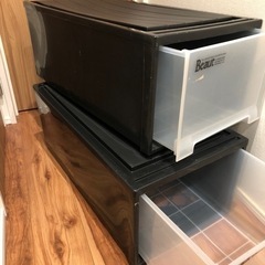 収納ケース　2個(★18日まで受付、処分します)の画像