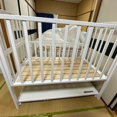 ヤマサキベビーベッド　ツーオープン　ハイタイプ