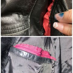 レトロ‼　カッコかわいい‼　柔らかな手さわり　古着‼　羊革ジャン！　の画像