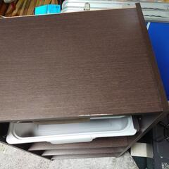 【リサイクルサービス八光　田上店】ダークブラウン　引き出し付カラーBOXの画像