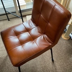 リモートワークに！ミッドセンチュリー　デスクとチェアのセットの画像