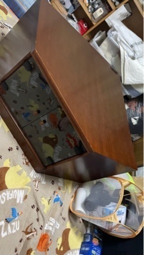テレビ台　コーナー　茶色