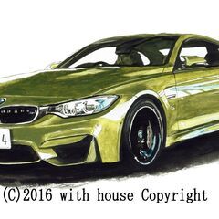 GC-240 BMW M6/M4クーペ 限定版画 直筆サイン有 額装済 作家 平