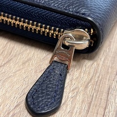 コーチ 長財布 財布 ネイビー レディースの画像