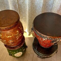 ⭐️[更に値下げ]中国太鼓セット（ユニークな食卓としても利用できる）の画像