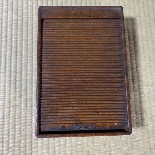 蛇腹扉 小物入れ 筆入れ 古道具