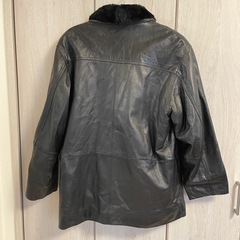 ムートンファー付き　皮ジャン　メンズの画像
