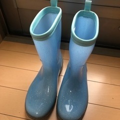子ども用水色長靴　20cmの画像