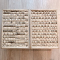❣️2つセット❣️無印良品　重なるブリ材長方形バスケット小　の画像