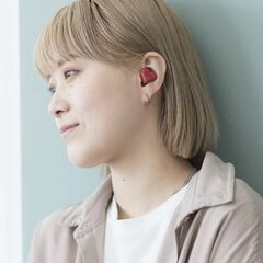 値下げ中 heartbuds ハートイヤホン ワイヤレスイヤホン レッド 赤の画像