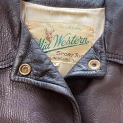 Vintage Leather Jacket ビンテージ　ディアスキン　レザー　ジャケットの画像
