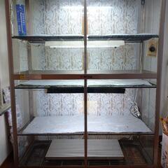 「取引終了」観葉植物向けガラス棚/ヒーター付（引取りのみ）の画像