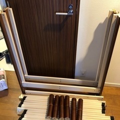天然木フレーム高さ三段階すのこベッド シングルベッドの画像