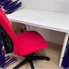 IKEAデスク＆チェアセット