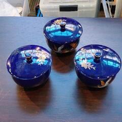 1218-050 [食器 ]蓋つき湯呑み3客