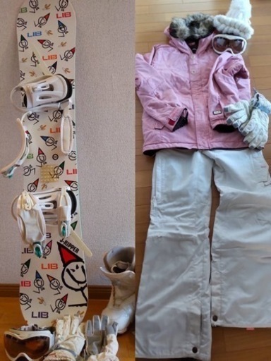 スノーボード セット バラ売り可 kissmark 板 ウェア 靴 ゴーグル 手袋 帽子