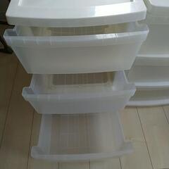 衣装ケース　3段　2個　キャスター付きの画像