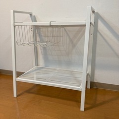 IKEA オープンラック　元値1999＋399(バスケット付き)円