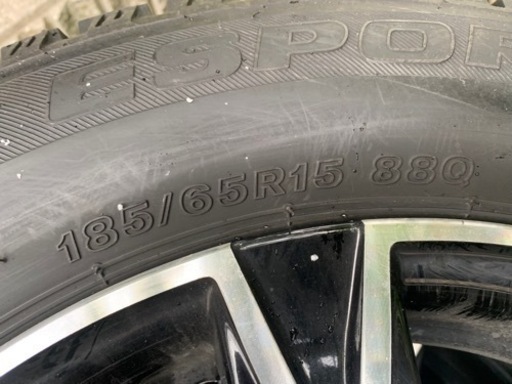 寒波に備え　フリード　185/65r15 スタッドレスタイヤ　ホイール4本セット　2019年製　美品