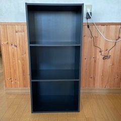 カラーボックス3段  ブラック