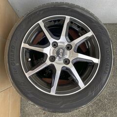 スタッドレスタイヤ＆アルミホイール　4本セット　アイスガード６　155/65R14
