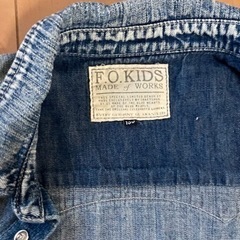 値下　F.o kids  デニムシャツ　130センチの画像