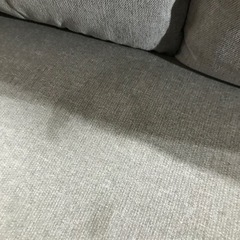 取引場所　南観音　K 2212-331 3人掛けソファ　汚れあります。の画像