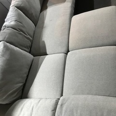 取引場所　南観音　K 2212-331 3人掛けソファ　汚れあります。の画像