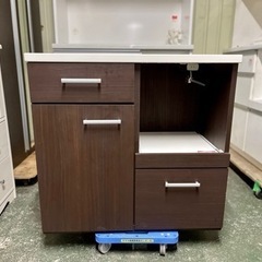 🌟激安‼️ニトリレンジ台キッチンカウンター食器棚幅80cm🌟