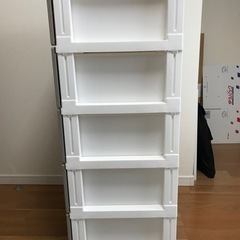 収納ケース5段　グレーの画像