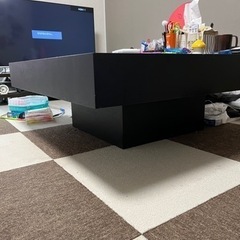 高級 ローテーブル ブラックの画像
