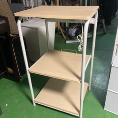 ● レンジ台、3段、キッチン収納、電源付き