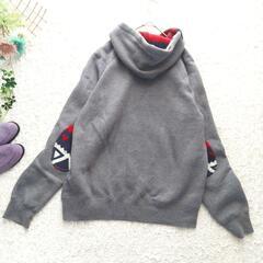 clothingLngequipment【L】メンズ パーカー エスニックグレー の画像