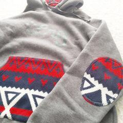 clothingLngequipment【L】メンズ パーカー エスニックグレー の画像