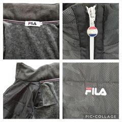 FILA【L】ナイロンジャケット アウター 長袖 ダウン 内起毛 迷彩 暖かい の画像