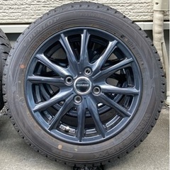 ☆ほぼ新品☆国産スタッドレスタイヤ☆４本セット☆軽自動車☆