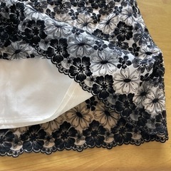 スカート　レース　花柄の画像