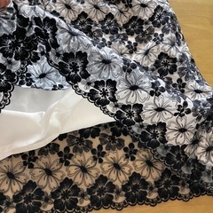 スカート　レース　花柄の画像