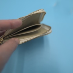 レザークラフト　ピンクのL字財布　2000円（税込）の画像