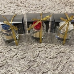 ●無料●お花の置物 3点セット プリザーブドフラワー？