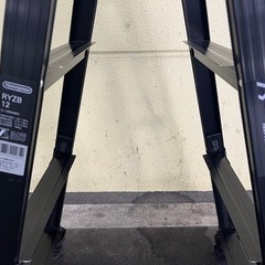 ◆Hasegawa(長谷川工業) 脚軽 4段 ワンタッチバー付き脚立兼はしご BLACKの画像
