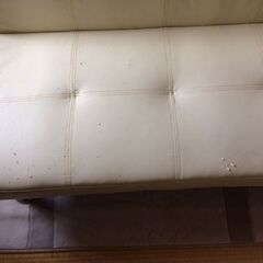 ソファーベッド　中古（合皮）の画像
