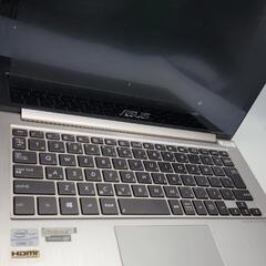 Asusノートパソコン i7（中古）タッチパネル、8GBのメモリ、SSD128Gの画像