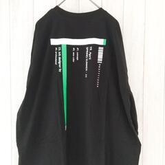 【新品】韓国人気ファッション MADSISTER【F】男女兼用 長袖Tシャツ オーバーサイズ 黒の画像