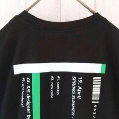 【新品】韓国人気ファッション MADSISTER【F】男女兼用 長袖Tシャツ オーバーサイズ 黒の画像