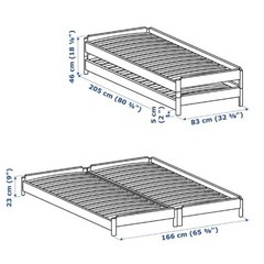 ロフト用ベッド（１台：マットレス付き）の画像