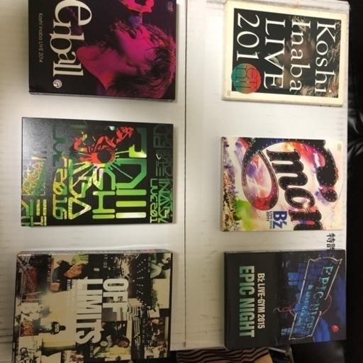 【B'z】&【 稲葉浩志ソロ】 LIVE DVD！ CDアルバムシングル他VHSなどおまけあり